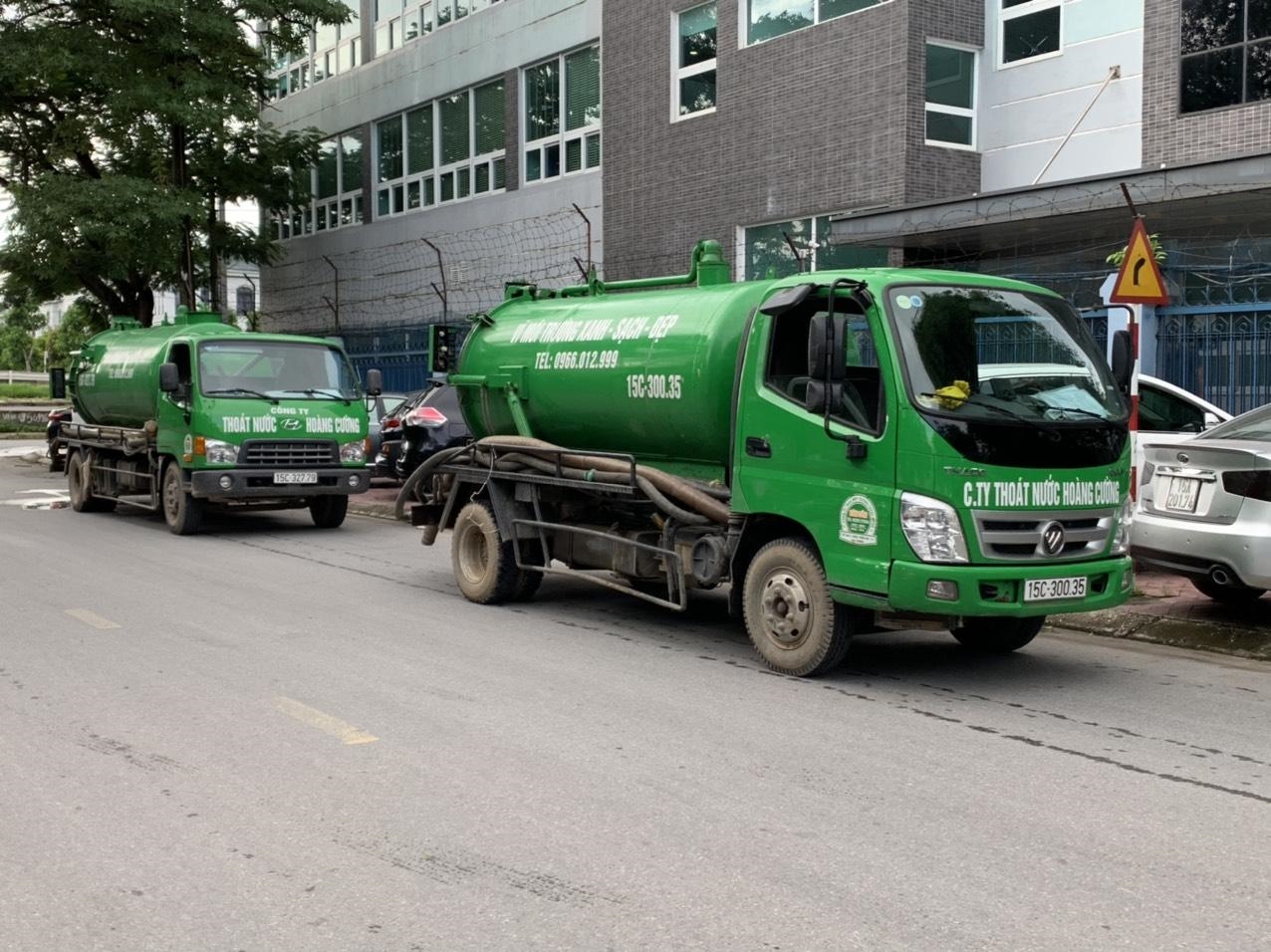 Hút bể phốt cho trường học tại Bắc Giang